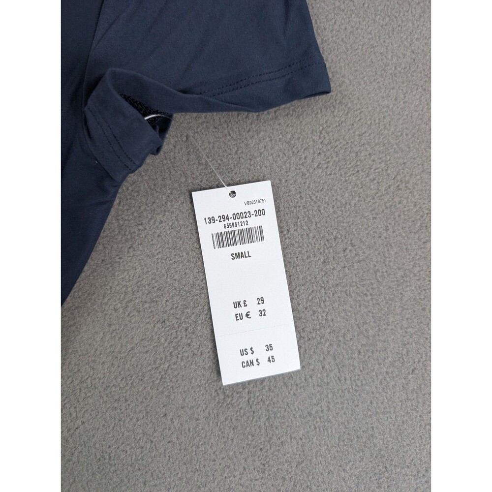 Abercrombie & Fitch Soft Matte Seamless Tuckable Baby Tee Navy Women's S NWT - Picture 4 of 6